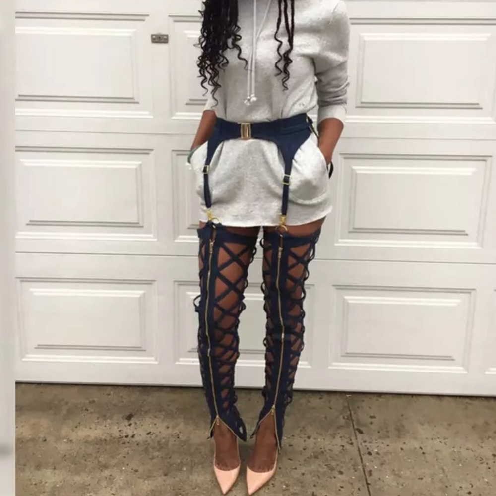 Garter leggings